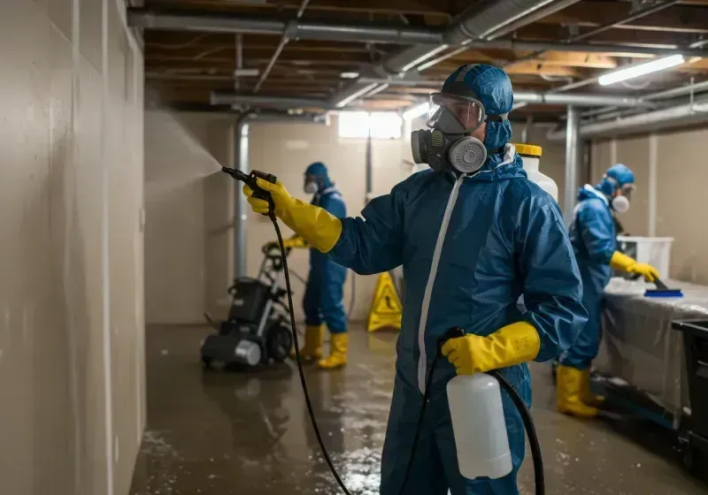 Basement Sanitization and Antimicrobial Treatment process in Forest Hill, TX