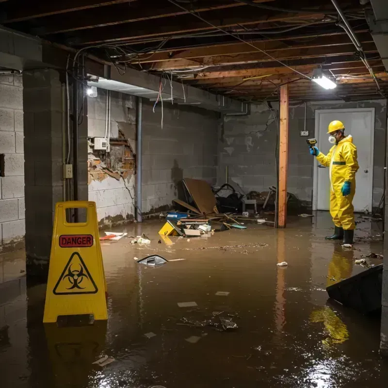 Flooded Basement Electrical Hazard in Forest Hill, TX Property